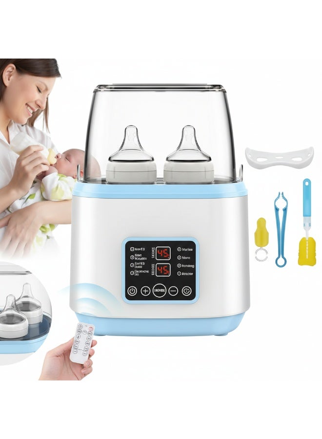 زيسكوير جهاز تدفئة وتعقيم زجاجات الرضاعة 2 في 1 | سعة مضاعفة للزجاجات | تحكم ذكي في درجة الحرارة | خالٍ من مادة BPA | ضروري لتغذية حديثي الولادة - Image 1